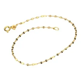 zlota-585-bransoletka-elementowa-r18-diamentowane-ogniwa-idealna-na-prezent
