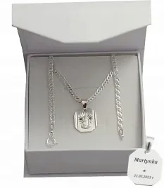 lancuszek-srebrny-rombo-300-mm-z-medalikiem-pr-925-grawer-gratis