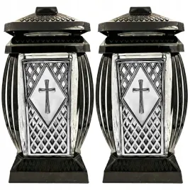 2x-duzy-znicz-na-cmentarz-grob-kapliczka-ozdobny-krzyz-srebrny-29cm-kratka