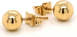 zlote-kolczyki-585-gladkie-kuleczki-4mm-sztyft-wyjatkowa-modny-kolekcja