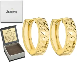 zlote-kolczyki-kolka-diamentowane-super-efekt-mieniace-sie-zloto-prezent