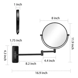 ausdaur-lustro-kosmetyczne-do-montazu-na-sciane-czarne-20-cm