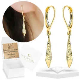 zlote-kolczyki-wiszace-eleganckie-romby-diamentowane-585-na-prezent