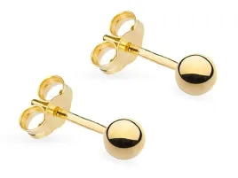 piekne-zlote-kolczyki-pr-585-kulki-3mm-sztyft-14k