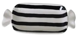 talerz-ceramiczny-cukierek-w-paski-bialo-czarny