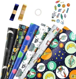 6szt-papier-do-pakowania-prezentow-uniwersalny-kosmos-dla-dzieci-70x50cm