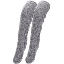 1-para-pluszowe-podkolanowki-zagescic-cieple-szare-skarpety-kapcie