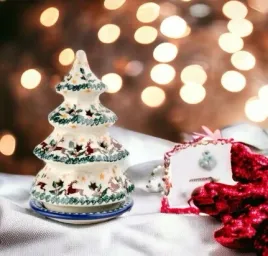 choinka-lampion-15cm-ceramika-artystyczna-boleslawiec