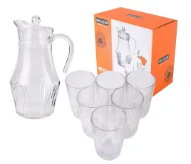 komplet-do-napojow-orient-7-el-arcopal-szklanki-270ml-dzbanek-1800ml-arc