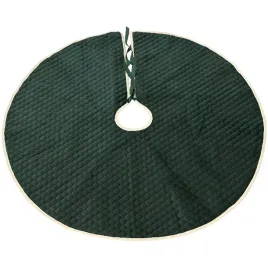 dywanik-pod-choinke-pikowana-zielona-mata-100cm-okragly-na-prezenty