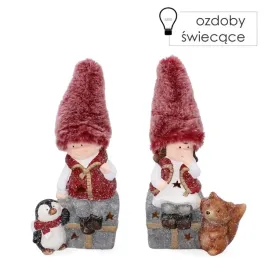 figurka-dziewczynka-chlopak-z-liskiem-i-pingwinkiem-na-prezencie-led-195cm