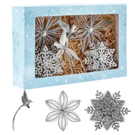 srebrne-ozdoby-choinkowe-zestaw-na-swieta-koliber-platek-sniegu-sniezynka