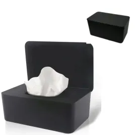 czarny-dozownik-podajnik-pudelko-na-mokre-chusteczki-z-pokrywka-ochronne