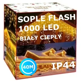 sople-flash-1000led-40m-zewnetrzne-biale-cieple-lampki-z-flashem-zimnym
