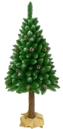 choinka-sztuczna-na-pniu-160cm-swiateczna-szron-snieg-juta-szyszki-jak-zywa