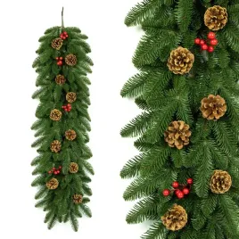 girlanda-natura-100percent-pe-jodla-z-szyszka-i-jarzebina-100-cm-na-kominek-drzwi