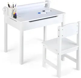 male-biurko-dzieciece-z-krzeselkiem-do-pokoju-dzieciecego-do-rysunkow-biale