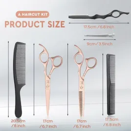 jason-zestaw-nozyczek-fryzjerskich-professional-rozowe-zlote-przerzedzanie