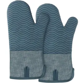 bonthee-rekawice-kuchenne-dlugie-ochronne-bawelniane-niebieskie-2-szt