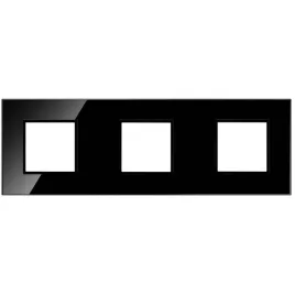quadra-ramka-potrojna-szklana-czarna-wlacznik-3