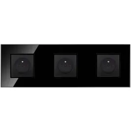 gniazdo-gniazdko-potrojne-czarne-szklane-z-bolcem-kontakt-szklo-premium