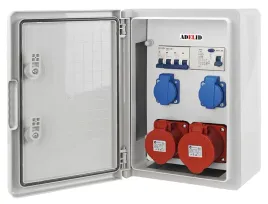 rozdzielnica-elektryczna-skrzynka-budowlana-zabezpieczona-32a-16a-5p-2x230v