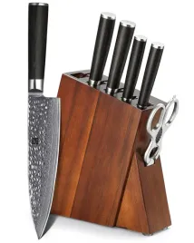 xinzuo-zestaw-nozy-damaststal-7-czesci-blok-akacjowy-pakkawood