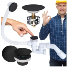 syfon-wannowy-klik-klak-czyszczony-od-gory-czarny-z-korkiem-szybki-montaz