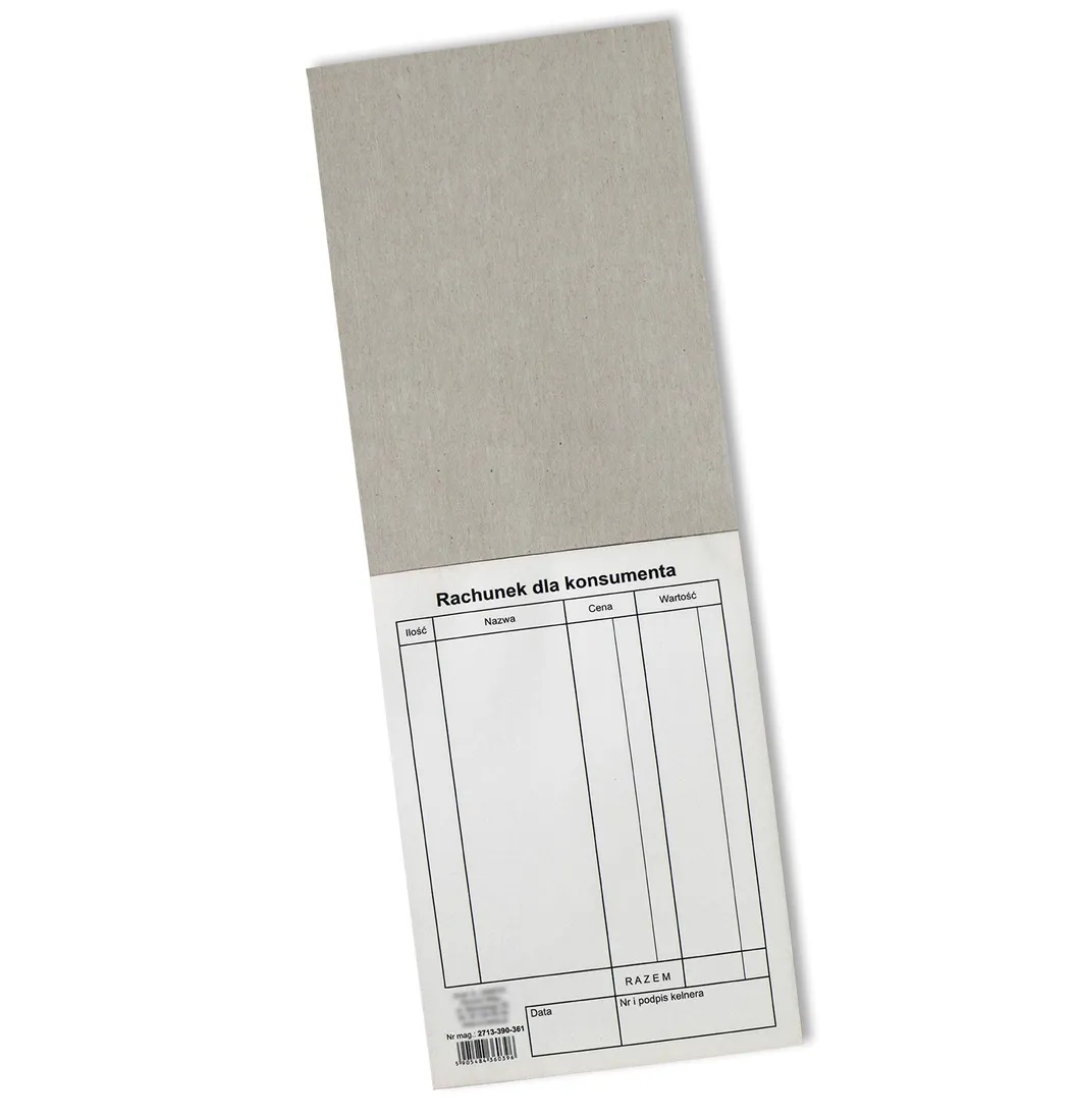 rachunek-dla-konsumenta-a6-pion-samokopia-stan-nowy