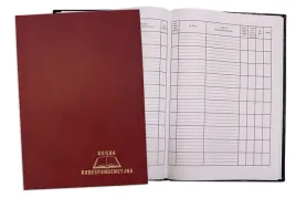 ksiega-ksiazka-korespondencyjna-a4-300-kart-bordo
