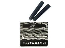 naboje-krotkie-do-piora-waterman-czarne-6-szt