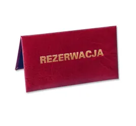 tabliczka-rezerwacja-155x85-dwustronna-stojak-na-stolik-bordo