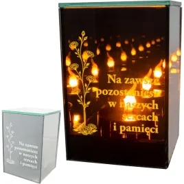 ekskluzywny-znicz-led-z-cytatem-pamieci-lustro-weneckie-nieskonczony-ogien