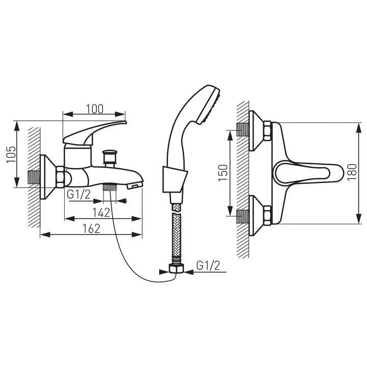 bateria-wannowo-prysznicowa-ferro-basic-chrom