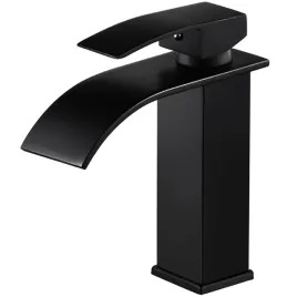 czarna-bateria-umywalkowa-stojaca-wodospad-cubic-lazienkowa-kran-umywalki