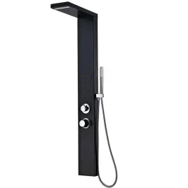 czarny-zestaw-panel-prysznicowy-wodospad-4-funkcje