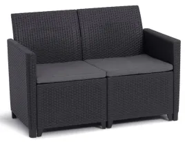 allibert-claire-sofa-dwuosobowa-grafitowa