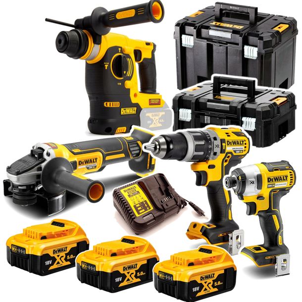 DeWalt DCK422P3 18V 3x5ah Zestaw Bezszczotkowy DCG405 DCD796 DCF887 DCH273
