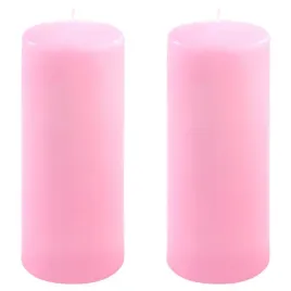 zestaw-slupkowych-swiec-25-cm-o-10-cm-rozowy-2-sztuki
