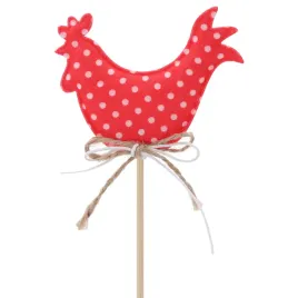 czerwona-kura-na-piku-kurka-topper-dekoracja-ozdoba-wiosenna-wielkanocna