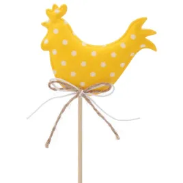 zolta-kura-na-piku-w-kropki-topper-wielkanocny-dekoracja-ozdoba-wiosenna