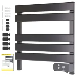 maly-grzejnik-lazienkowy-elektryczny-drabinka-suszarka-timer-czarny-150w