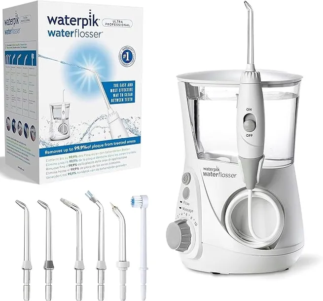 irygator-waterpik-wp-660-stacjonarny-bialy-funkcje-regulacja-cisnienia-timer