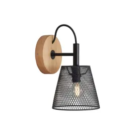 kinkiet-scienny-lampa-loft-retro-e14-czarny-metal-drewno-salon-sypialnia