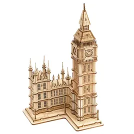 big-ben-drewniane-puzzle-przestrzenne-model-3d-robotime-prezent