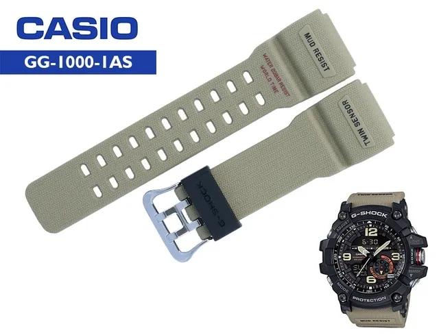 Oryginalny zestaw CASIO Pasek + Bezel oliwkowy/czarny GG-1000