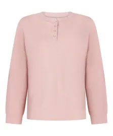 top-z-tkaniny-wafel-henley-rozowy-hunkemoller-s