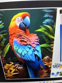 malowanie-po-numerach-40x50-papuga-245