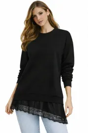 bluza-damska-z-halka-id8853-czarna-modna-elegancka-wygodna-luzna