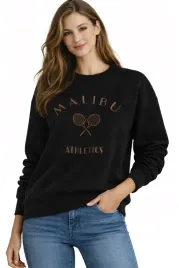 bluza-damska-z-nadrukiem-id8864-czarny-dresowa-bawelniana-oversize-tenis